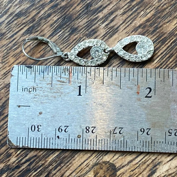 Sterling silver crystal earrings - Picture 5 of 6